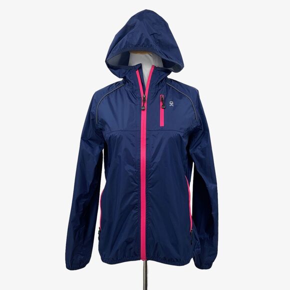 Little Donkey Andy Jacket Womens XS Extra Small Indigo Waterproof Hoodie Rain - Picture 1 of 13